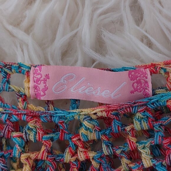 Eliesel Multi Colored Crochet Knit Top - Picture 3 of 8